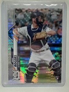 Jake Rogers 2020 Topps Chrome Baseball - Prism #43 RC - Detroit Tigers