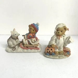 Cherished Teddies Erica 1996 And Stacie 1994 Patricia Hillman Enesco - Picture 1 of 8