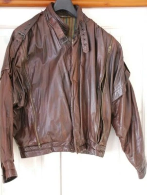 Herren Lederjacke, braun, Größe 50, mit Innenfutter - Bild 1 von 2