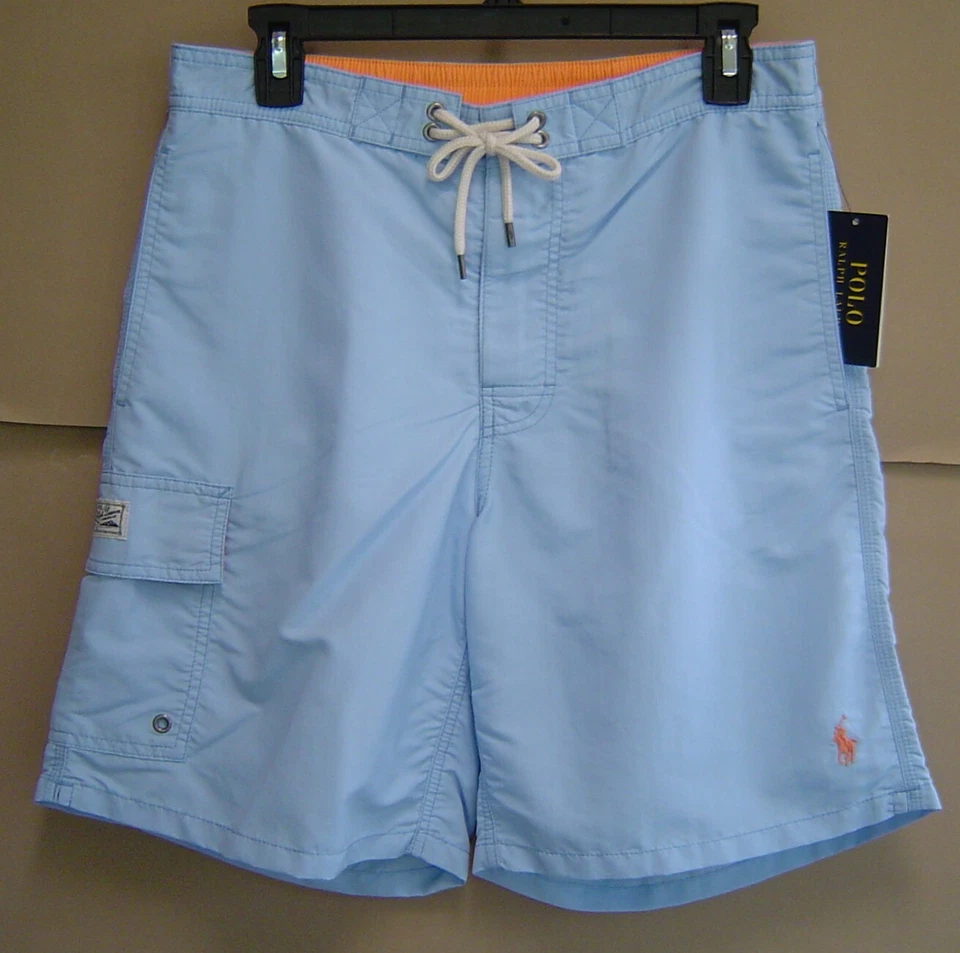 Polo Ralph Lauren Mens Swimwear Blue Size 2xl Kailua Trunk Shorts #077