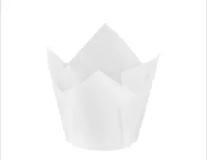 Novacart White Tulip Baking Cup 2" x 2 3/4" Bag Of 50 - Picture 1 of 3