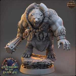 Bearfolk - Los Custodios del Hielo Negro | Escala de Mesa | TTRPG D&D Miniatura - Imagen 1 de 19