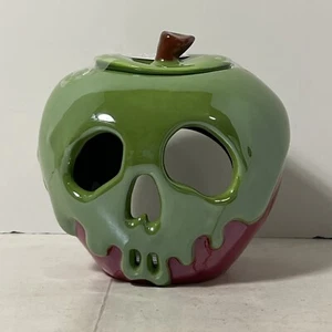 Disney Poison Apple Candle Holder Votive Halloween 2020 Snow White Ceramic - Picture 1 of 8