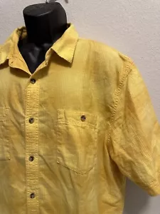 Mountain Khakis XXL klassische Passform gelb kariert Cyrus kurzärmlig gewebtes Shirt - Bild 1 von 9