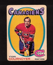1971-72 YVAN COURNOYER #15 OPC ** KEY Montreal HALL OF FAME Star NHL Hockey Card