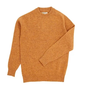 Modern Fit Shetland Crew Neck Jumper - Picture 1 of 6