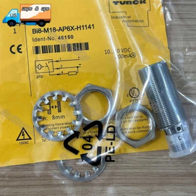 For Turck BI8-M18-AP6X-H1141 10-30VDC PNP Inductive Proximity Sensor Switch - Image 1 of 3