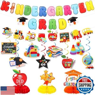 TaoBary 18 Pcs Preschool Graduation Decorations 3 Kindergarten Graduation Ban - Image 1 of 4