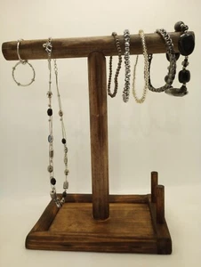Handmade wood Jewelry holder display organizer ,catchall, key tray for table, - Picture 1 of 4