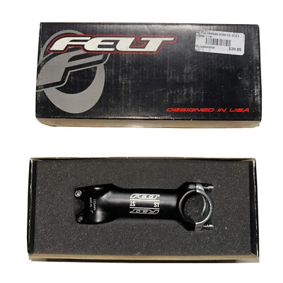 Felt ST Bike Stem bicycle 110mm 31.8mm 1 1/8” black +/-7 degrees 3D Forged - Image 1 of 4