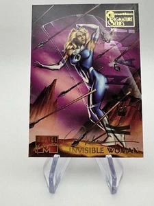 1995 Marvel Masterpieces Emotion Signature Series Card #49 Invisible Woman!! - Picture 1 of 2
