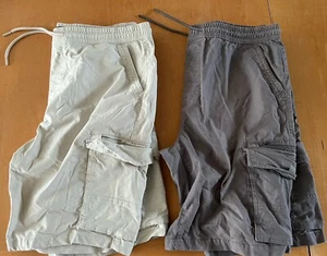 PRIMARK Men's SHORTS X2 Pairs - Size 38"/XL Waist - Cargo style X7 Pkts**VGUC** - Picture 1 of 18