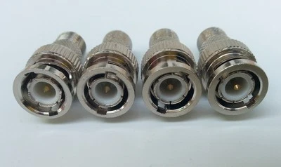 10x F Type Female to BNC Male Connector Adapters RF Coax Cable CCTV RG59 RG6 - Image 1 of 4