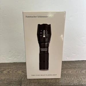 hammacher schlemmer The Five Mile FLASHLIGHT model # 9355ENG NEW - Picture 1 of 11