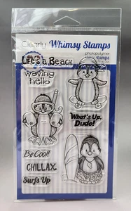 NEU/VERSIEGELT Clearly Whimsy Stamps PENGUIN LIFE'S A BEACH Clear Stamps C1283 - Bild 1 von 6