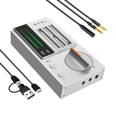 SMSL R1 DAC Amplificatore per Cuffie, Desktop DAC Amp, Convertitore Audio Digita - Immagine 1 di 4