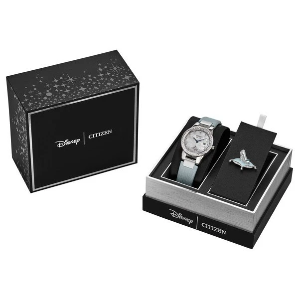 Citizen GA1077-46D Eco Drive Disney Cinderella Ladies Watch With Pin Box Set