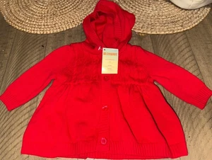 Neu mit Etikett Baby Gymboree Mädchen Hoodie Pullover 0-3 Monate rot - Bild 1 von 4