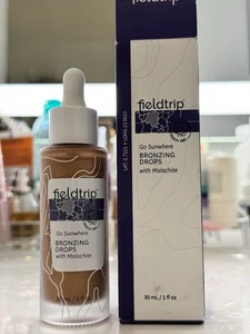 Fieldtrip Go Sunwhere Bronzing Drops with Malachite 30 mL 1 fl oz New with Box - Picture 1 of 3
