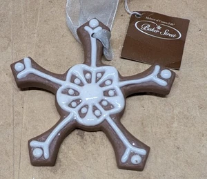 Midwest of Cannon Falls Gingerbread Snowflake Cookie Ornament - Bild 1 von 3