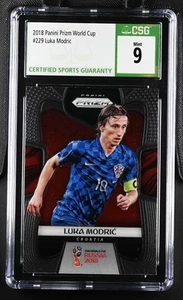 2018 Panini Prizm World Cup Luka Modric #229 Soccer CGC 9 - Picture 1 of 2