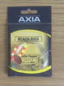 AXIA FLATTIE FLAPPER HOOK SIZE 1 Beach Fishing Plaice Rays COD Mackerel Bass - Picture 1 of 2