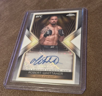 2024 Topps Chrome Robert Whittaker Autograph UFC Trading Card - Image 1 of 2