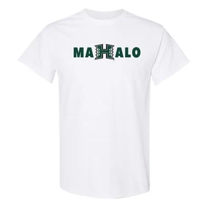 Hawaii Manoa Rainbow Warriors MAHALO T Shirt - White - Picture 1 of 7