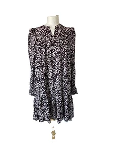 Whistles Dress Size 8 Pink And Mulberry Smock Dress - Picture 1 of 6