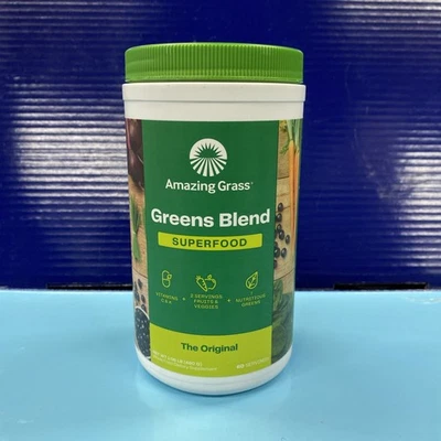 Amazing Grass Greens Blend Superfood The Original Powder 60 Servings EXP 01-26+ - Image 1 of 4