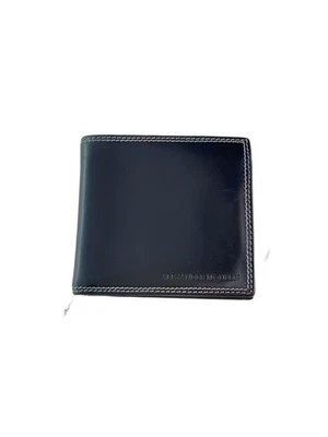 Cartera plegable de cuero negra Alexander McQueen para hombre Foto 1 de 4