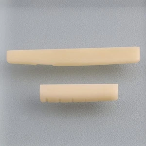 Ungebleichte Akustikgitarre Knochen Mutter & Sattel Set kompatibel mit YMH FG...  - Bild 1 von 9