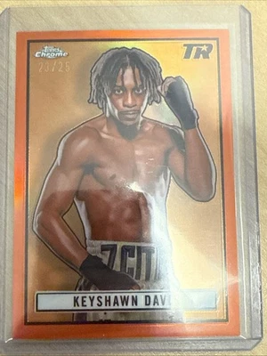 Keyshawn Davis 2024 Topps Boxing Orange Refractor 23/25 - Image 1 of 2