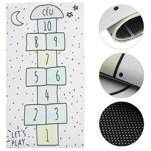 1pc Children Game Mat Checker spielen Mat Dark Grey Children Game Matte - Bild 1 von 12
