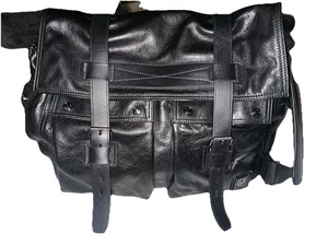 BELSTAFF MESSENGER COLONIAL TASCHE LEDER SCHWARZ AUSVERKAUFT - Bild 1 von 22
