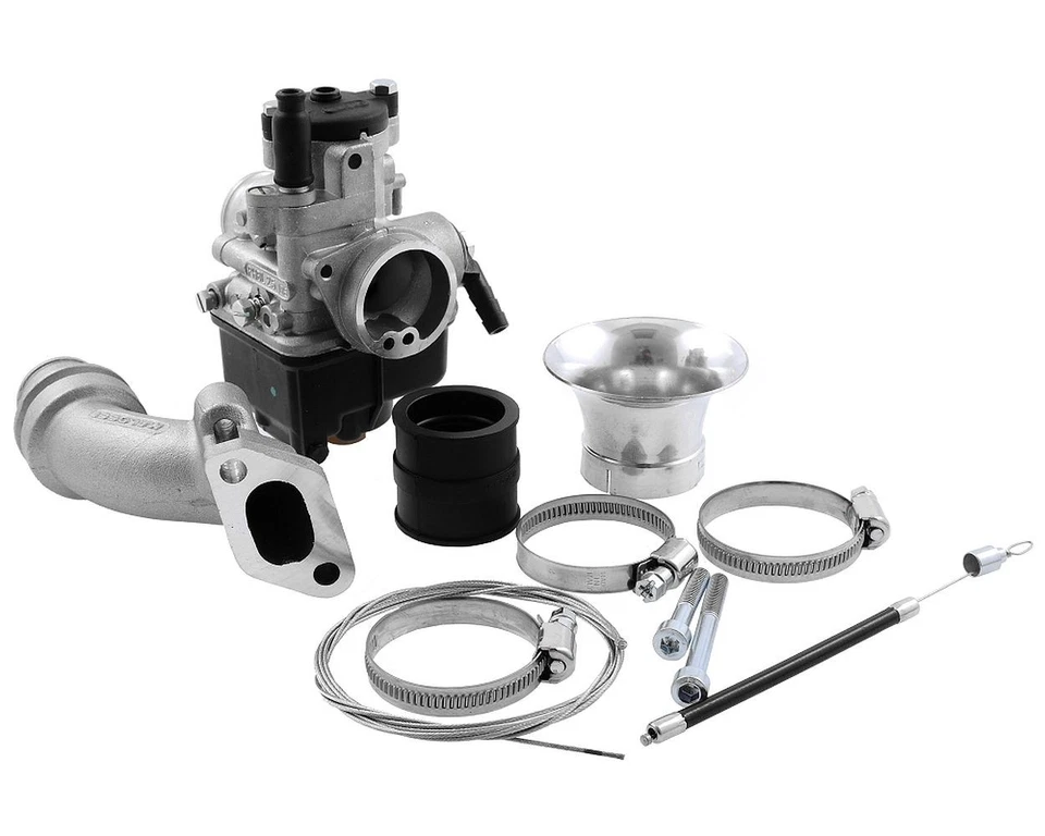 Vergaserkit MALOSSI PHBL 25 B, 2-Loch, passt für Vespa V50, V90, PV, ET3 Roller - Bild 1 von 3