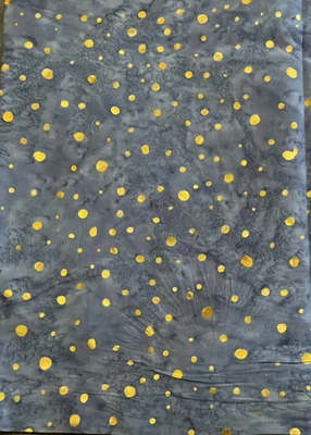 Tecido de algodão tingido com pontos dourados 2 jardas x 44 pol. de largura - Imagem 1 de 3