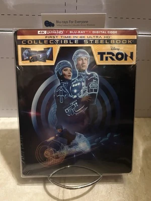 New & Sealed Tron 4K SteelBook UHD Blu-ray [1982] No Dent - Ships Next Day - Image 1 of 4