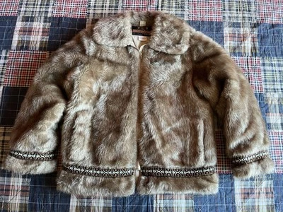 Abrigo de invierno vintage Stearns Hansa Branta de piel sintética plumón de ganso para mujer talla L Foto 1 de 4