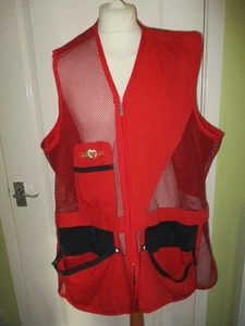 FITS A SIZE 3XL MENS LEFT HANDED RED SHOOTING VEST BY CASTELLANI - Picture 1 of 5