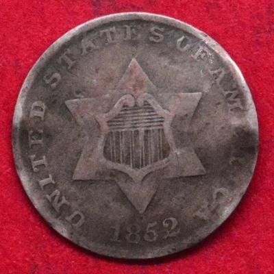 1862 THREE CENT SILVER - Image 1 of 4