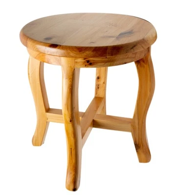 ALFI brand AB4406 11 Inch Cedar Wood Round Stool Multi-Purpose Accessory - Image 1 of 4