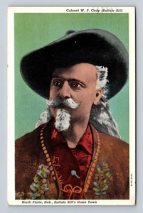 Colonel WF Cody, Portrait, People, Antique, Vintage c1944card - Picture 1 of 2