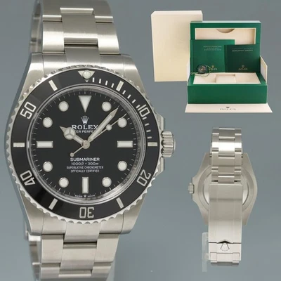 Caja de reloj Rolex Submariner 2023 41 mm acero cerámico negro 124060LN sin fecha como nuevo Foto 1 de 4