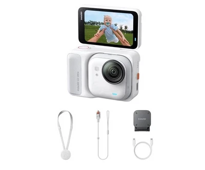 Insta360 GO Ultra Standard Bundle Arctic White - Tiny Hands-Free 4K Cam - Image 1 of 4