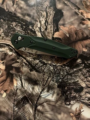 Benchmade Osborne 940 CPM-S30V 优质不锈钢绿色铝手柄 — 第 1/4 张图片