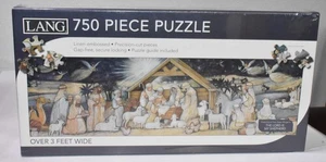 NEW "Lord is my Shepherd" Susan Winget art 750 piece Puzzle LANG Manger Nativity - Picture 1 of 5