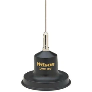 Wilson Little Wil Negro Imán Montaje Móvil CB Antena Kit SS látigo (Caja) - Imagen 1 de 4