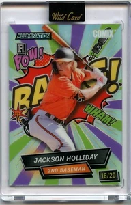2024 Wild Card Alumination Jackson Holliday Comix POW BAANG! ROOKIE /20 Orioles - Imagen 1 de 2