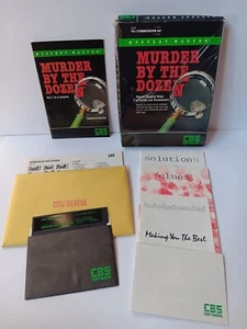 Commodore 64 Murder By The Dozen Computer Game Software Tested/Works Box Damage - Picture 1 of 23